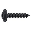 Midwest Fastener Sheet Metal Screw, #10 x 1 in, Black Steel Flat Head Phillips Drive, 12 PK 39634